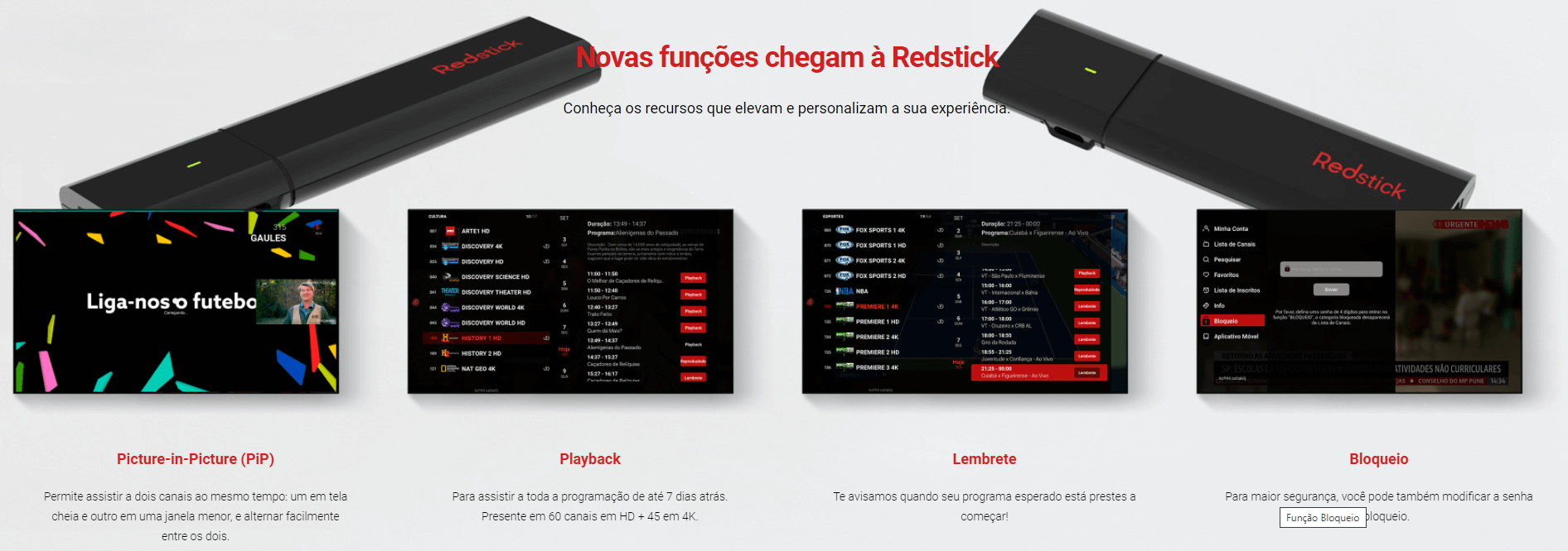 Redstick 2 funções